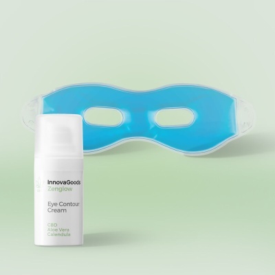 Creme para contorno dos olhos InnovaGoods com máscara de gel azul