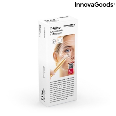 Embalagem do massageador facial InnovaGoods T-Vibe anti-rugas