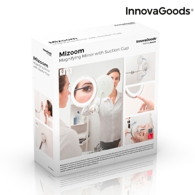 Embalagem de espelho de aumento com ventosa InnovaGoods Mizoom