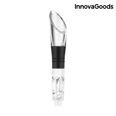 Doseador de vinho transparente e preto InnovaGoods
