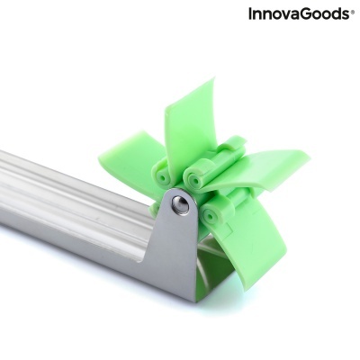 Produto InnovaGoods metálico com lâminas verdes articuladas