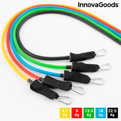 Conjunto de 5 bandas elásticas de resistência coloridas InnovaGoods