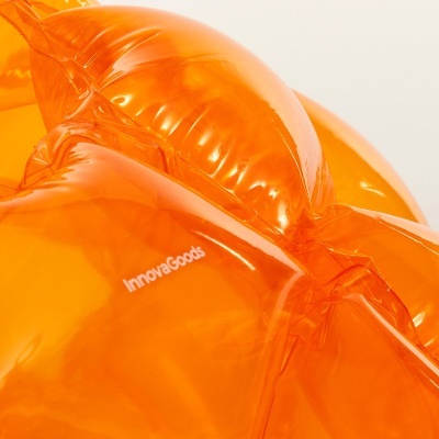 Balão insuflável laranja transparente com texto InnovaGoods