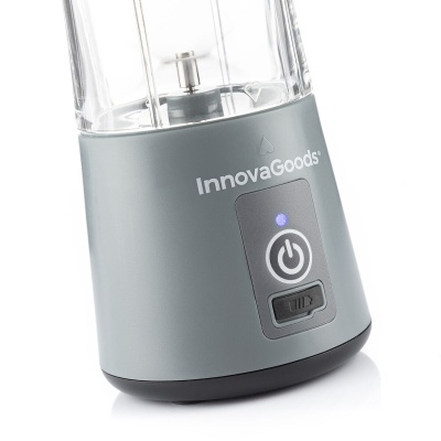 Base de liquidificador cinza InnovaGoods com botão de ligar e interruptor