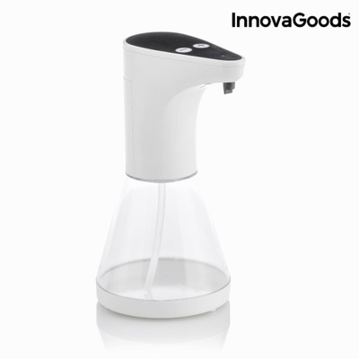 Dispenser automático branco e preto InnovaGoods com reservatório translúcido