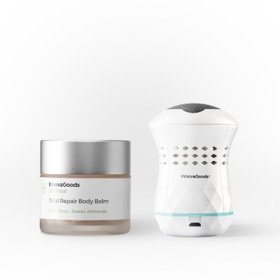 Creme para corpo com frasco de vidro e aparelho branco InnovaGoods