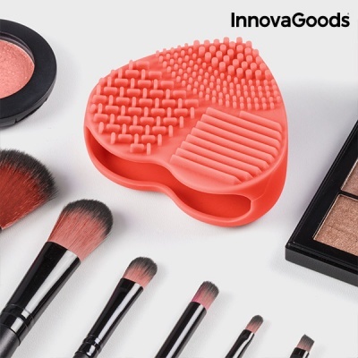 Escova de limpeza de silicone cor-de-rosa para pincéis de maquilhagem InnovaGoods