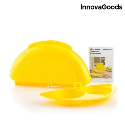 Molde amarelo para omeletes e ovos da InnovaGoods em plástico