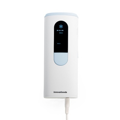 Dispositivo branco InnovaGoods com ecrã digital e cabo branco