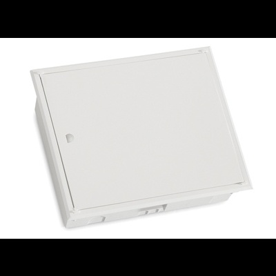 quadro elétrico branco com porta fechada