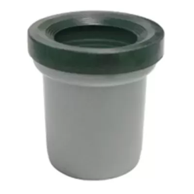 recipiente plástico cinzento com tampa verde sobre fundo branco