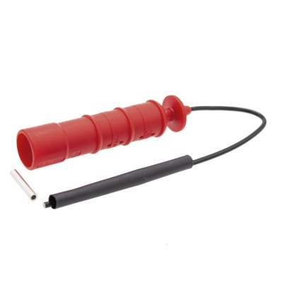 Cabo de ignição automóvel com conector vermelho e cabo preto