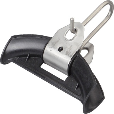 Amassador de comida com plástico preto e metal prateado