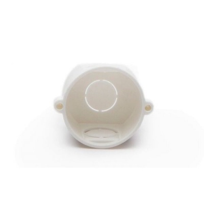 Câmara de derivação elétrica redonda de plástico branco