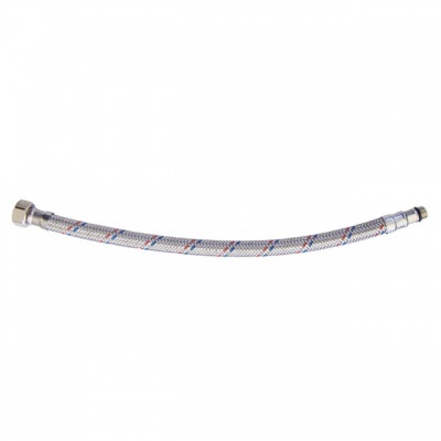 Mangueira flexível de metal com revestimento em malha e extremidades de encaixe