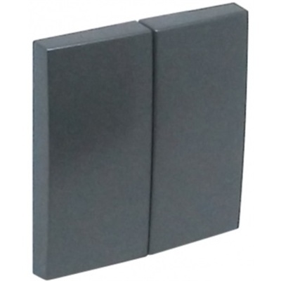 Dois blocos retangulares cinza escuro lado a lado