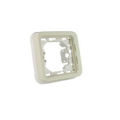 Estrutura quadrada plástica branca para dispositivo elétrico
