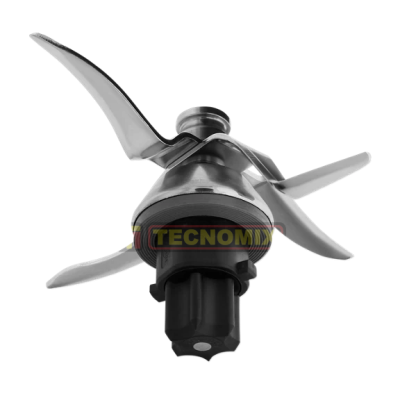 Lâmina metálica para liquidificador com base preta