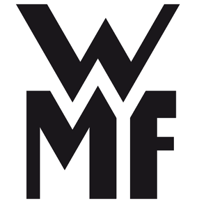 Logótipo preto WMF sobre fundo branco