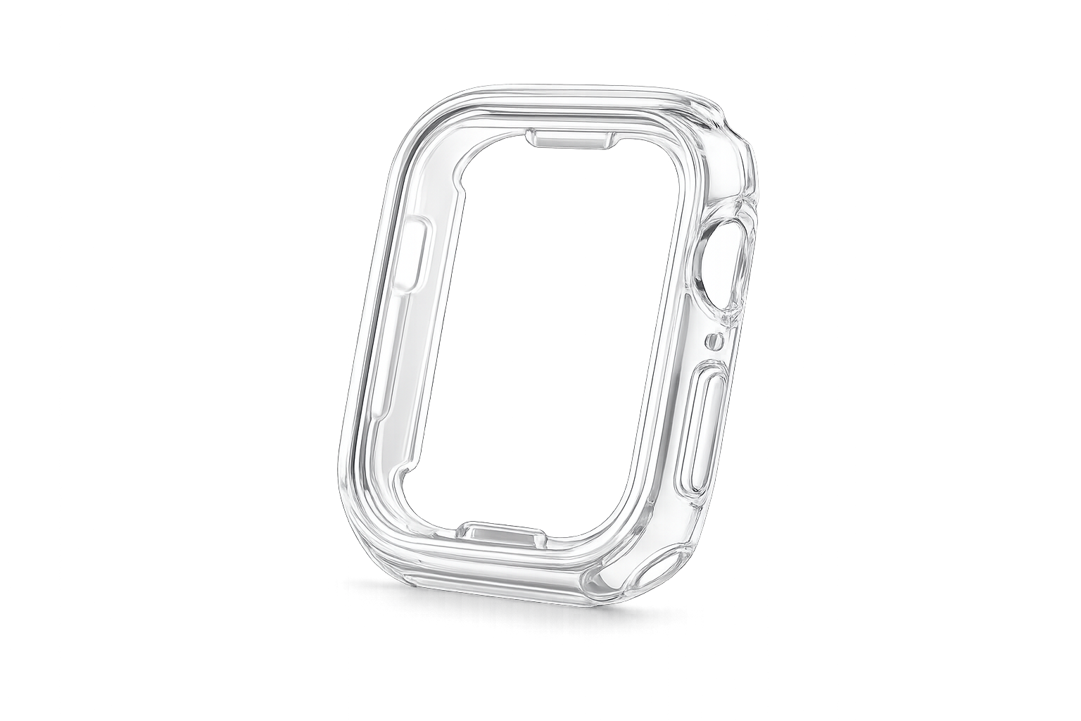 Capa de Proteção 360º com Vidro Temperado para Smartwatch Capa transparente de plástico para relógio inteligente