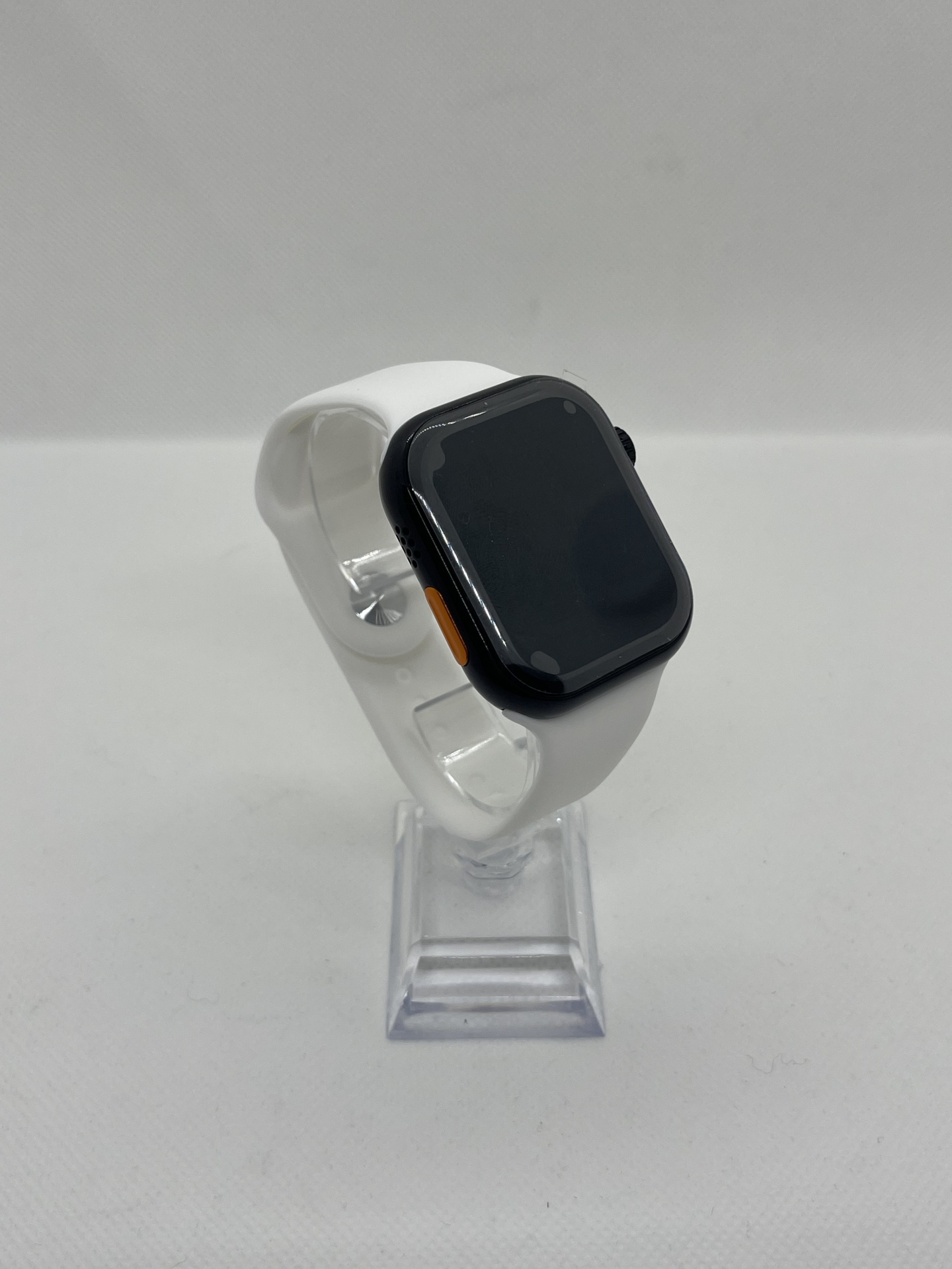 Smartwatch Z81 Pro Max Relógio inteligente com ecrã preto e pulseira branca