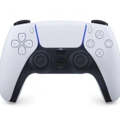 Comando PlayStation 5 DualSense branco e preto