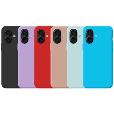 Capas protetoras de silicone para telemóveis em seis cores diferentes