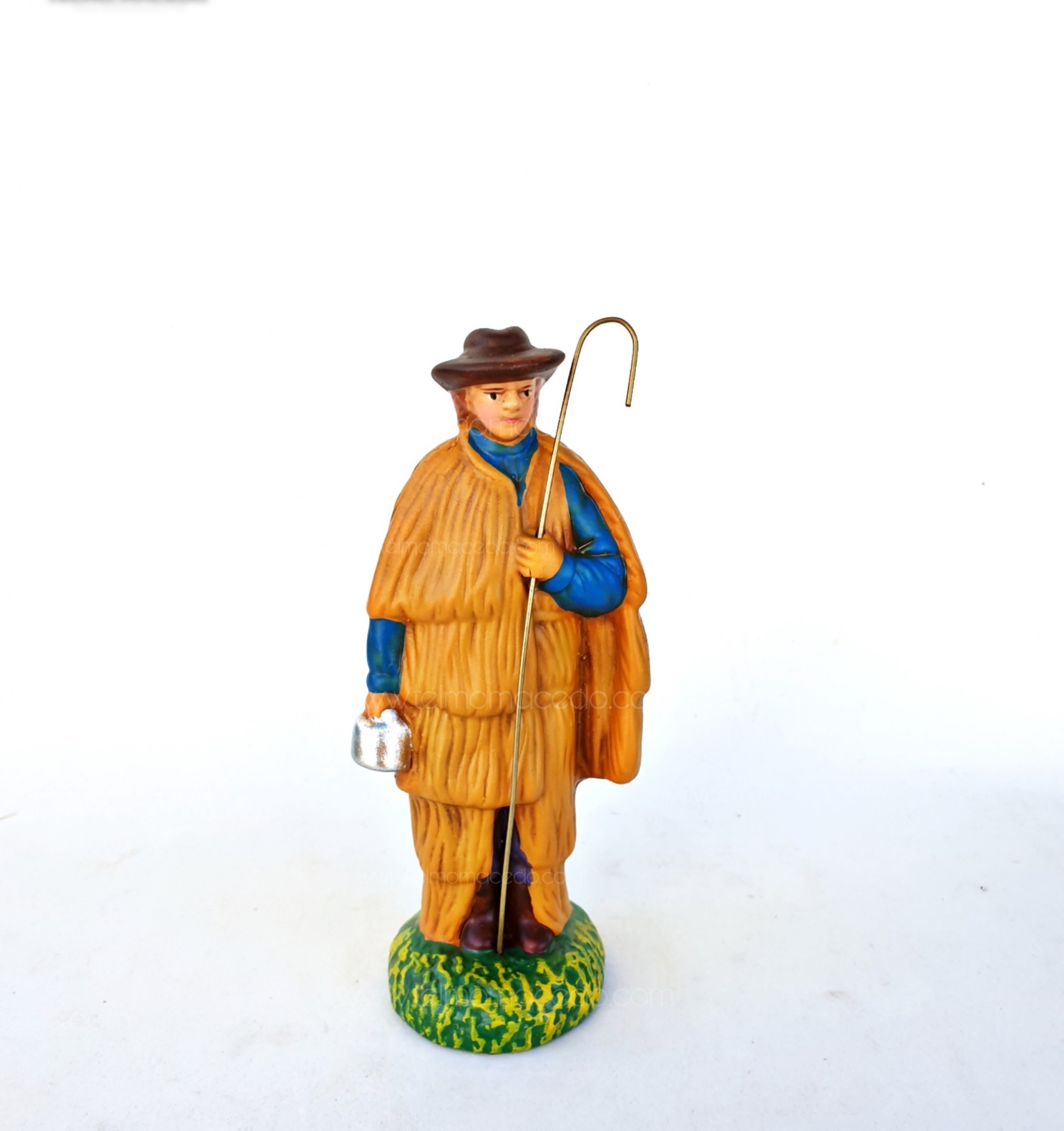 Presépio Composto por 13 Peças Figura decorativa de pastor com bastão e jarro