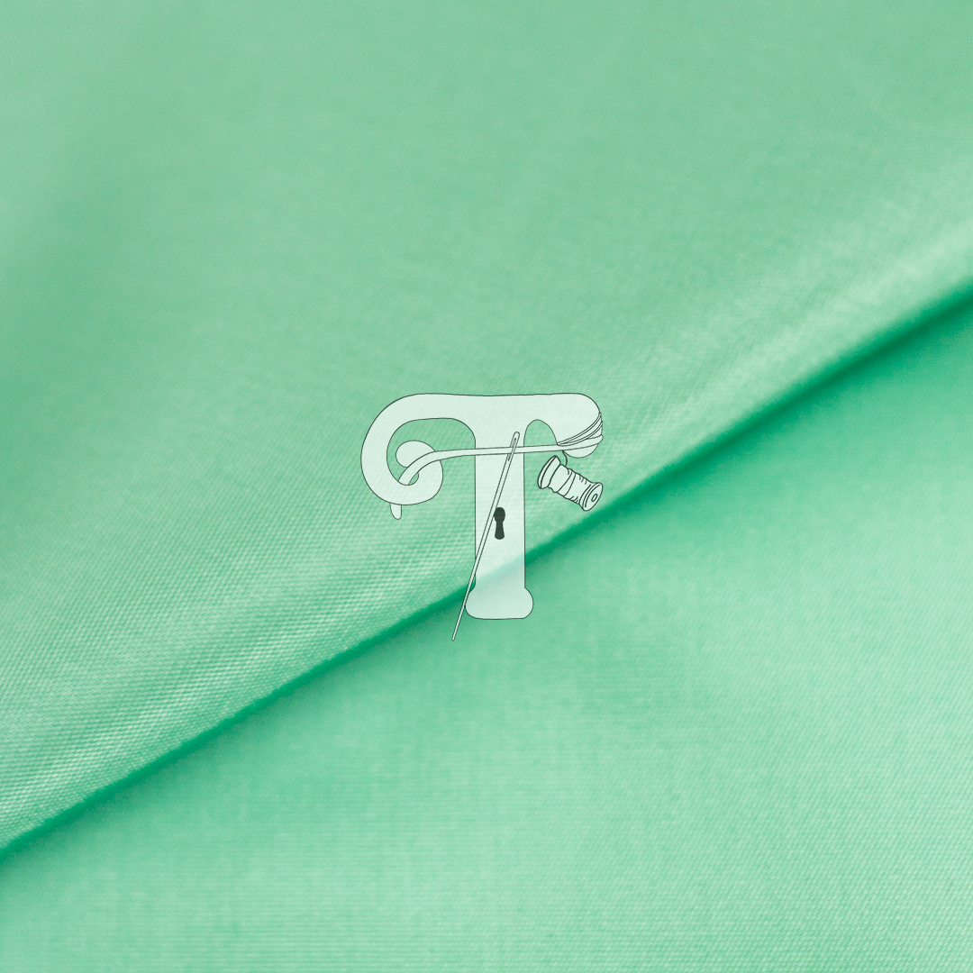 Tafetá Verde Seco Tecido verde menta liso com brilho suave