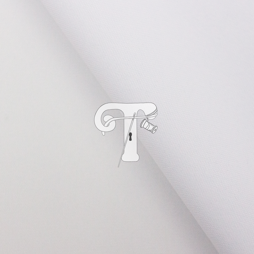 Minimat Branco Tecido branco com textura fina e padrão subtil