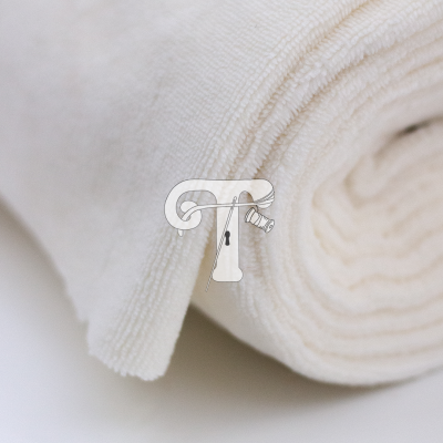 Rolo de tecido branco textura moleskin