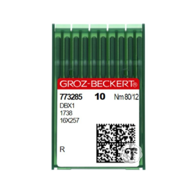 Caixa verde com agulhas para máquina de costura GROZ-BECKERT