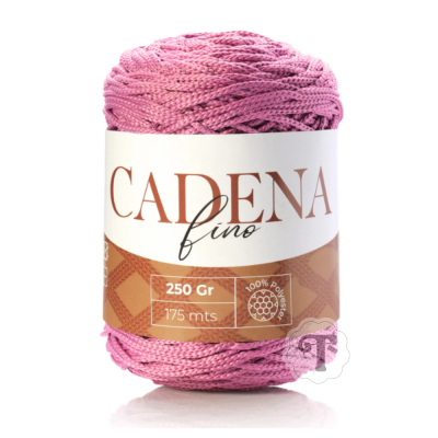 Bobina de fio rosa CADENA fino 250 Gr 175 mts 100% Poliéster