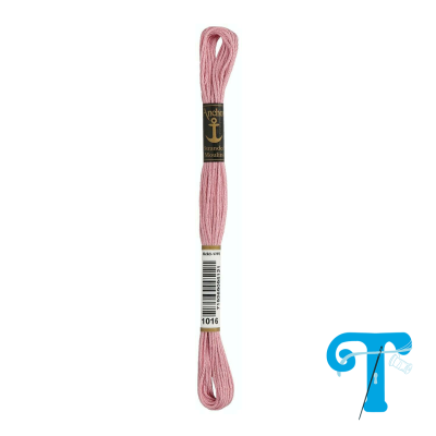 Linha de bordado cor-de-rosa claro com etiquetas