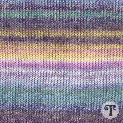 tecido de malha tricotada com riscas coloridas