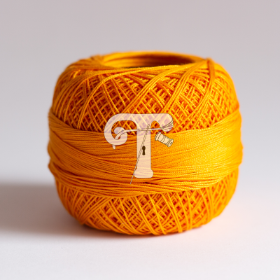 Novelo de linha laranja