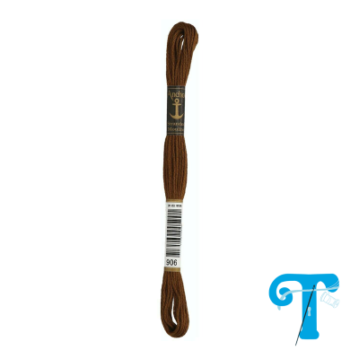 Linha de bordar castanha Anchor número 906 em meada