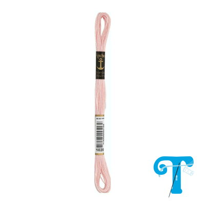 Meada de linha de bordar rosa claro da marca Anchor