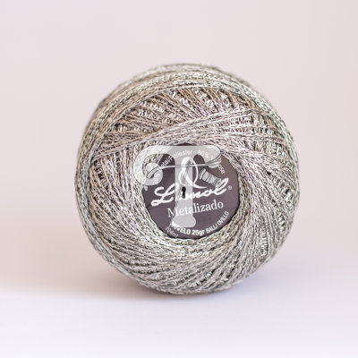 Rolo de fio metálico prateado Luzol Metalizado