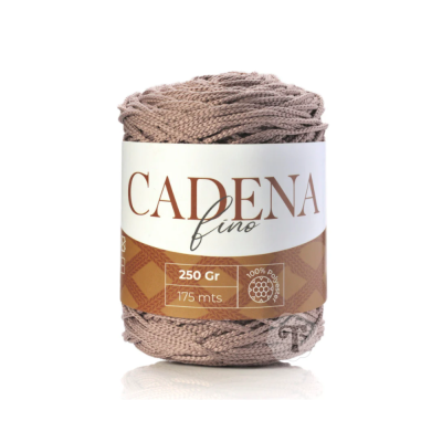 Rolo de fio CADENA fino bege claro com etiqueta detalhada