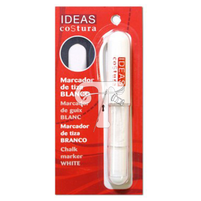 Marcador de giz branco para costura em embalagem vermelha da IDEAS coStura