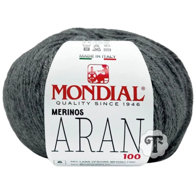 Ovillo de lã cinzenta Merinos Aran da MONDIAL