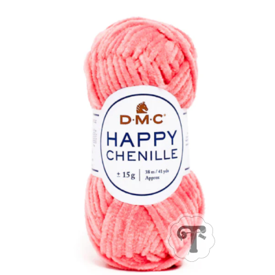 Ovillo de lã cor-de-rosa D-M-C HAPPY CHENILLE 15g 38m