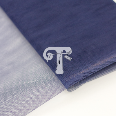 tecidos finos transparentes azul escuro e azul claro