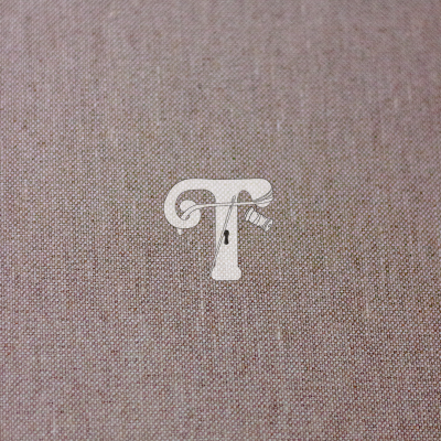 Logótipo branco letra T em fundo bege texturizado
