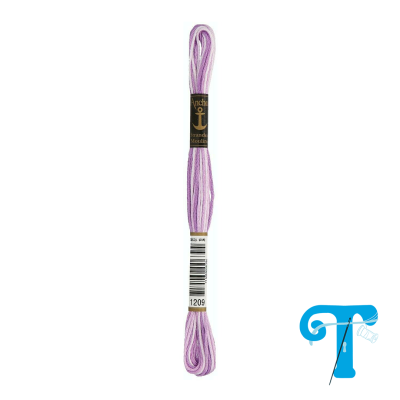 Skein de linha de bordar lilás da marca Anchor com código 1209