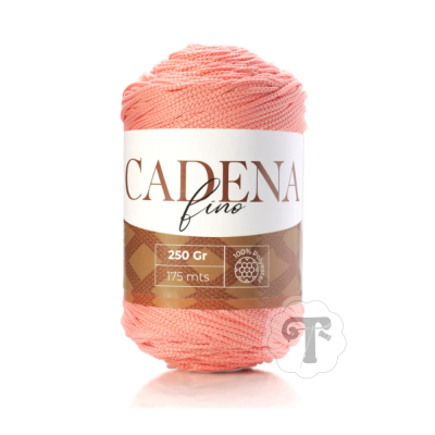 Rolo de fio rosa claro CADENA fino 250 Gr 175 mts 100% poliéster
