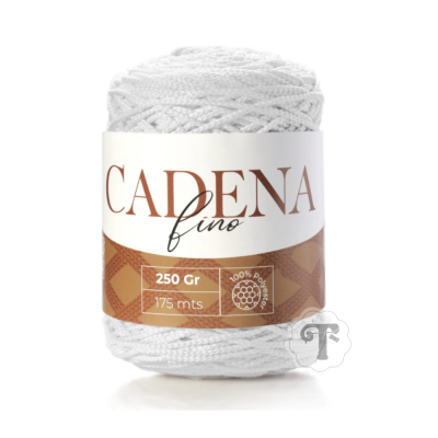 Rolo de cordão branco CADENA fino