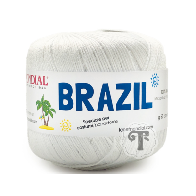 Novelo de linha branca de algodão 100% microfibra da marca Mondial