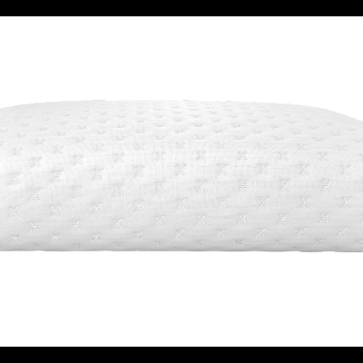 Almofada branca com padrão de relevo acolchoado